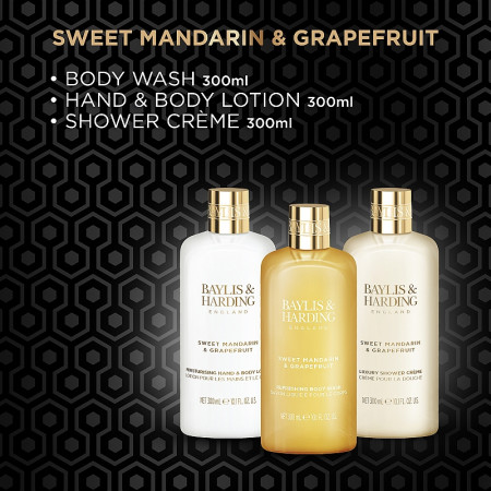 detail Baylis&Harding Mandarin & Grapefruit Sada péče o tělo, 3x 300ml