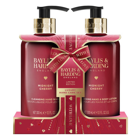 detail Baylis&Harding Midnight Cherry, dárkový set péče o ruce, 2ks