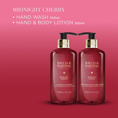 detail Baylis&Harding Midnight Cherry, dárkový set péče o ruce, 2ks