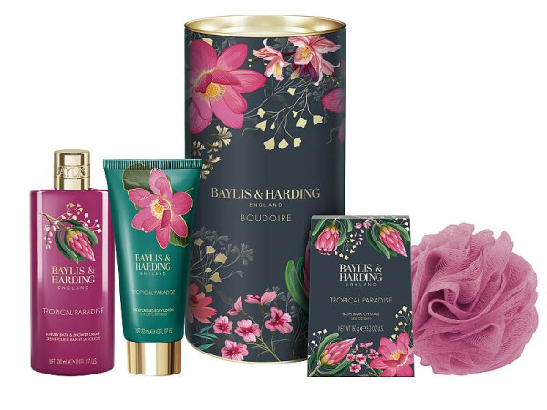 detail Baylis&Harding Tropical Paradise, dárkový set v dóze, 4dílný