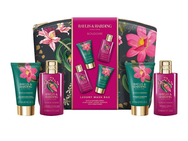 detail Baylis&Harding Tropical Paradise, set v kosmetické taštičce,