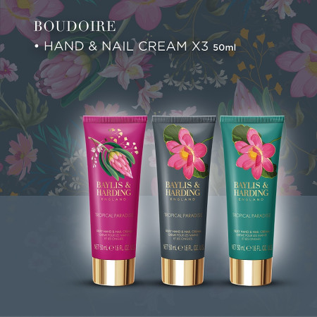 detail Baylis&Harding Tropical Paradise, dárkový set krémů na ruce, 3dílná