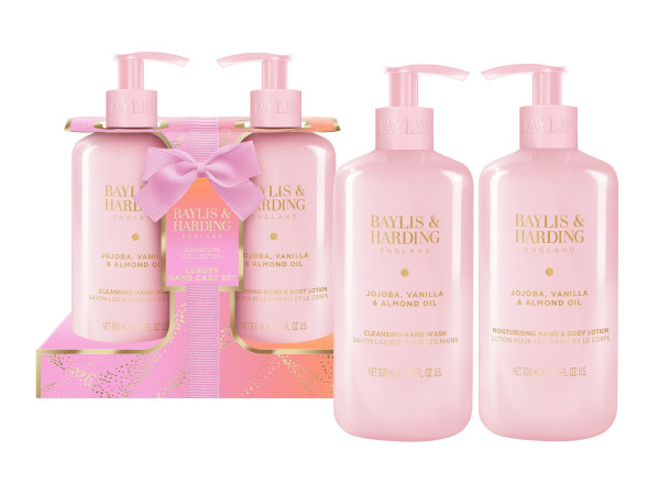 detail Baylis&Harding Jojoba, Vanilla, Almond, péče o ruce 2x 300ml