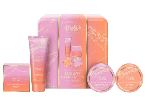 detail Baylis&Harding Jojoba, Vanilla, Almond Dárková sada péče o tělo, 4dílná