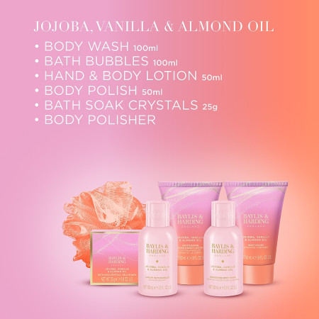 detail Baylis&Harding Jojoba, Vanilla, Almond, dárková sada 6dílná