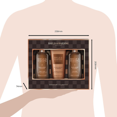 detail Baylis&Harding Černý pepř & ženšen Sada péče o tělo 3x 300ml