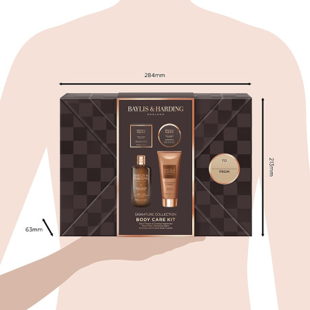 detail Baylis&Harding Černý pepř & ženšen Sada péče o tělo, pleť, vlasy, 4dílná