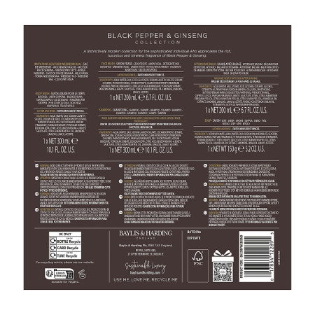 detail Baylis&Harding Černý pepř & ženšen Dárková sada v tašce, 6dílná