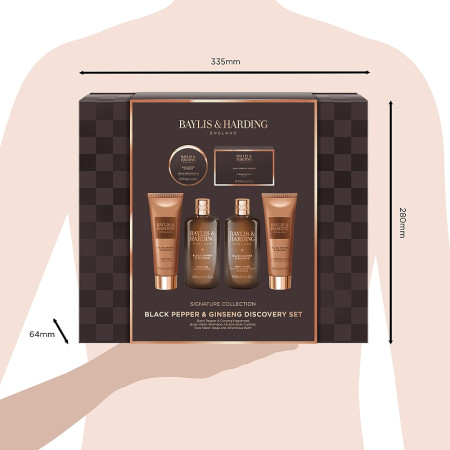 detail Baylis&Harding Černý pepř & ženšen Velká dárková sada, 6dílná