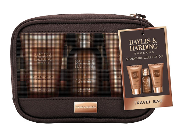 detail Baylis&Harding Černý pepř & ženšen Dárkový set v taštičce, 4dílný