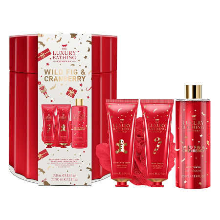 detail Grace Cole Wild Fig & Cranberry, dárkový set v plechové dóze