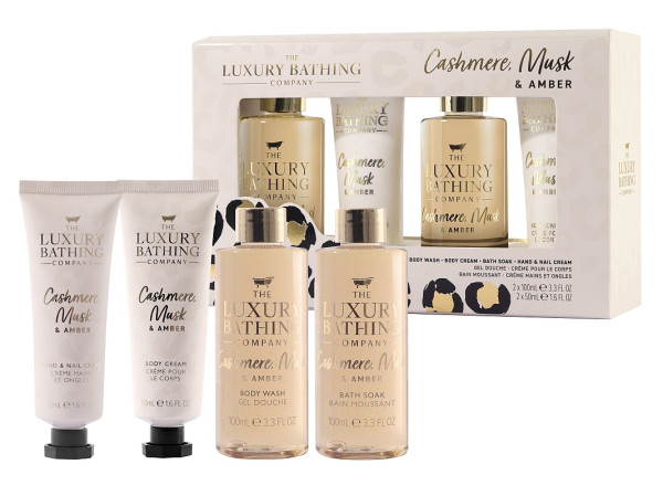 detail Grace Cole Kašmír, Mošus & Ambra, dárkový set péče o tělo 4dílný