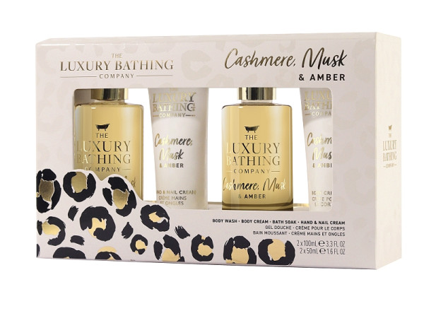 detail Grace Cole Kašmír, Mošus & Ambra, dárkový set péče o tělo 4dílný