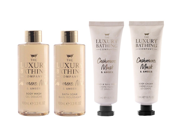 detail Grace Cole Kašmír, Mošus & Ambra, dárkový set péče o tělo 4dílný