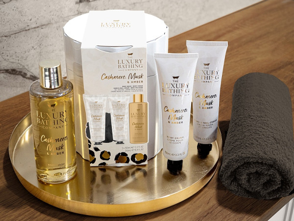 detail Grace Cole Kašmír, Mošus & Ambra, dárková sada v plechovém boxu