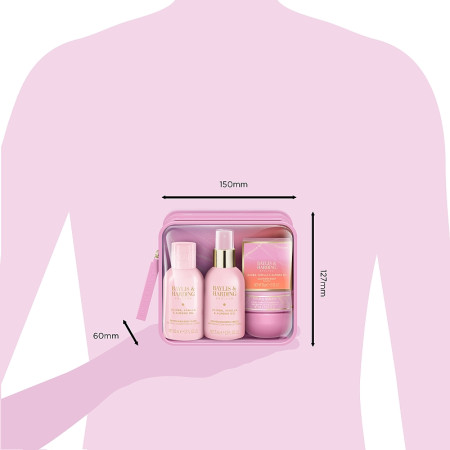 detail Baylis&Harding Jojoba, Vanilla, Almond Cestovní sada v taštičce, 4dílná