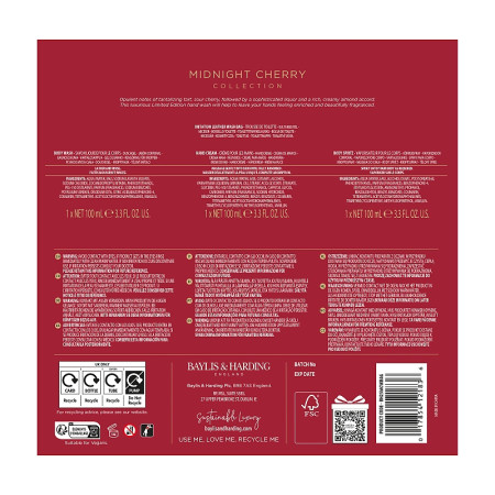 detail Baylis&Harding Midnight Cherry Set v dárkové tašce, 4dílný