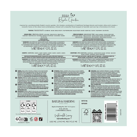 detail Baylis&Harding Royale Garden Set dárkové taštičce, 5dílný