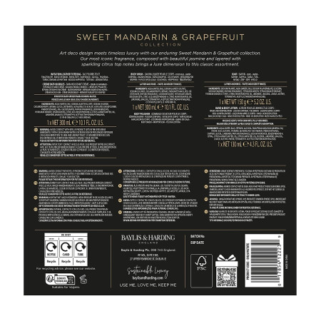 detail Baylis & Harding Mandarin & Grapefruit Dárkový set v kabelce, 6dílný