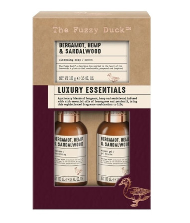 detail Baylis&Harding Bergamot, Hemp & Sandalwood, sada péče o tělo, vlasy, 3dílná