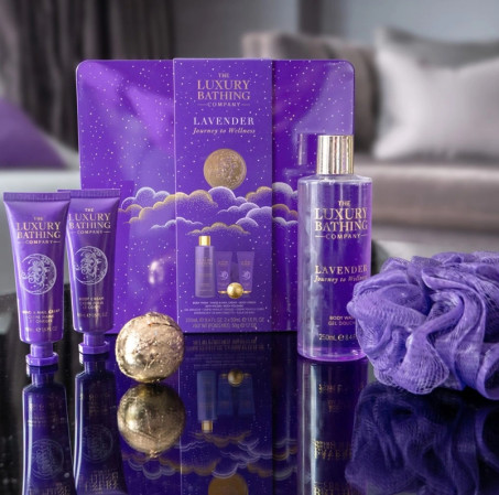 detail Grace Cole LAVENDER, sada s péčí o tělo a ruce, 6dílná