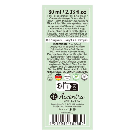 detail Accentra BOTANIC SPA, krém na ruce 60ml MIX / cena 1ks