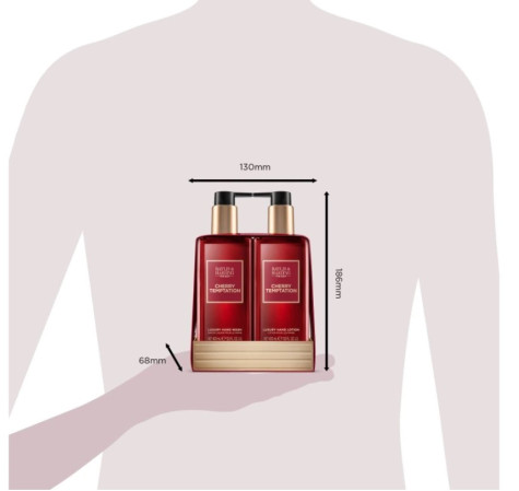 detail Baylis&Harding Tekuté mýdlo+krém - Cherry Temptation, 2x 400ml