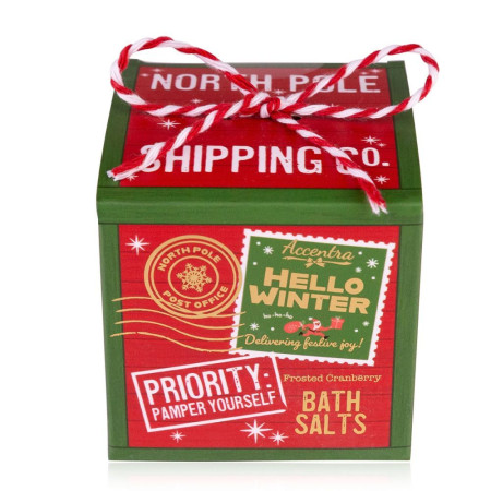 detail Accentra Hello Winter, koupelová sůl, 100g s vůní ojíněné brusinky