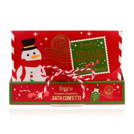 detail Accentra Hello Winter, konfety do koupele v dopisním balení 10g