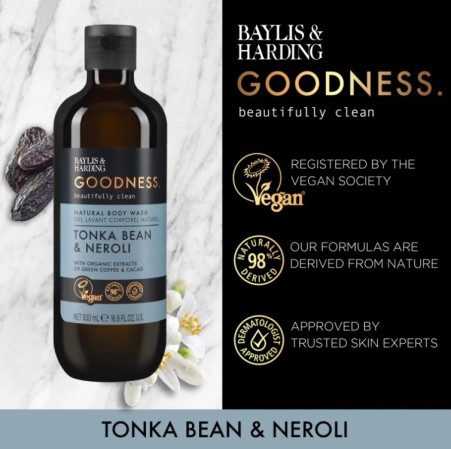 detail Baylis&Harding Sprchový gel - Goodness Tonka Bean & Neroli, 500ml