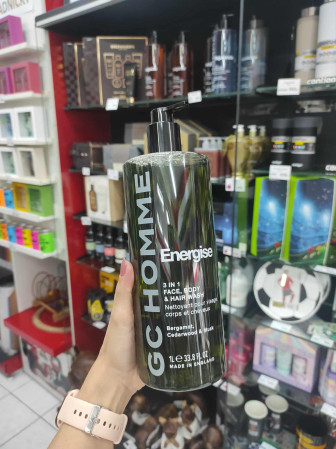 detail GC HOMME - ENERGISE, sprchový gel 3v1, 1000ml