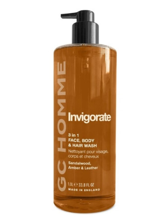 detail GC HOMME - INVIGORATE, sprchový gel 3v1, 1000ml