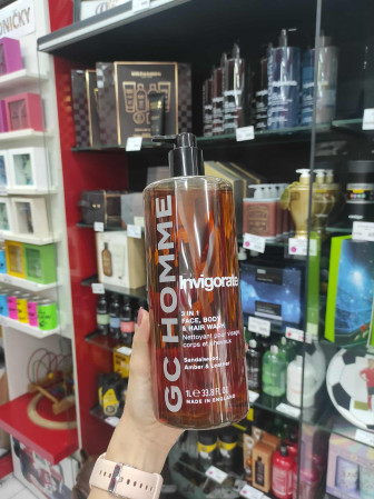 detail GC HOMME - INVIGORATE, sprchový gel 3v1, 1000ml
