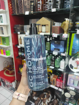 detail GC HOMME - REJUVENATE, sprchový gel 3v1, 1000ml