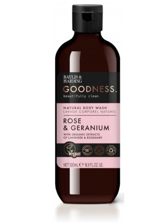 detail Baylis&Harding Sprchový gel - Goodness Rose & Geranium, 500ml