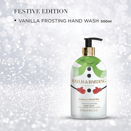 detail Baylis&Harding Tekuté mýdlo Festive 500ml - SNĚHULÁK