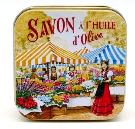 detail La Savonnerie Mýdlo v plechové dóze 100g - AZUROVÉ POBŘEŽÍ 3