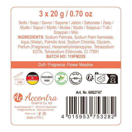 detail Accentra Garden Dreams Dárkový set mýdel 3x 20g