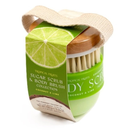 detail Tropical Fruits – Kokos & Limetka Sada tělového peelingu, 150 g