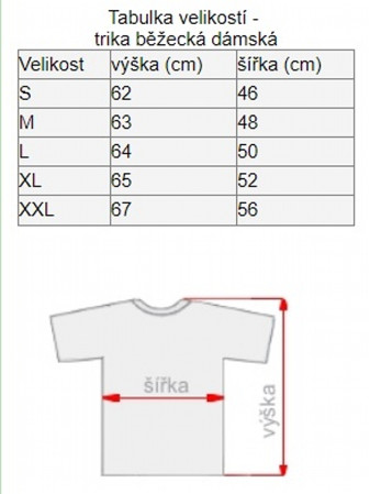 detail FOTODÁRKY: Foto-tričko J&N dámské BĚŽECKÉ bílo-červené velikost XL