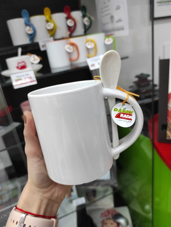 detail Fotohrnek STANDARD se lžičkou BÍLÝ, 300ml