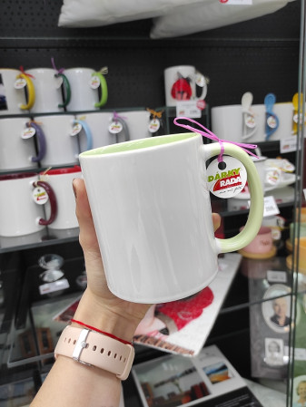 detail Fotohrnek COMBO Pastelový zeleno-bílý 1x foto 300ml