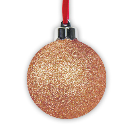 detail FOTODÁREK: VÁNOČNÍ OZDOBA CARAMEL na fotografii, průměr 7,5cm