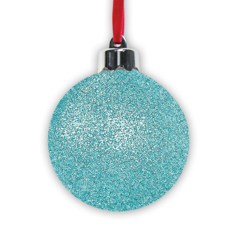 detail FOTODÁREK: VÁNOČNÍ OZDOBA MODRÁ na fotografii, průměr 7,5cm