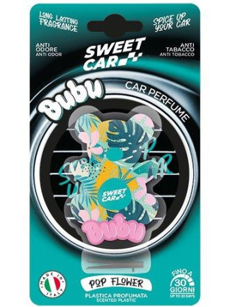 detail Sweet Car BUBU - Pop Flower, vůně do auta, 30dnů