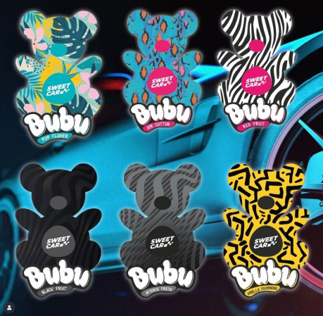 detail Sweet Car BUBU - Pop Flower, vůně do auta, 30dnů