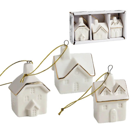 detail Mathilde M. - Domečky k zavěšení 3ks, 5x3x3cm