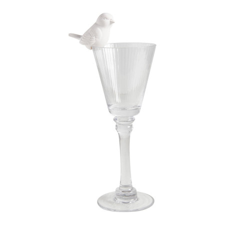 detail Mathilde M. - Dekorace Ptáček na sklenku nebo hrneček