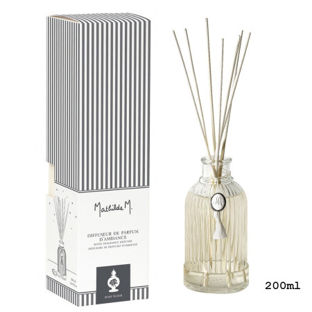 detail Mathilde M. - ROSE ÉLIXIR, difuzér 200 ml, pruh