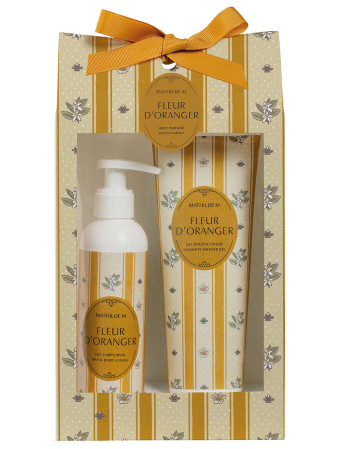 detail Mathilde M. - FLEUR D ORANGER, dárková sada tělové, mléko sprchový gel